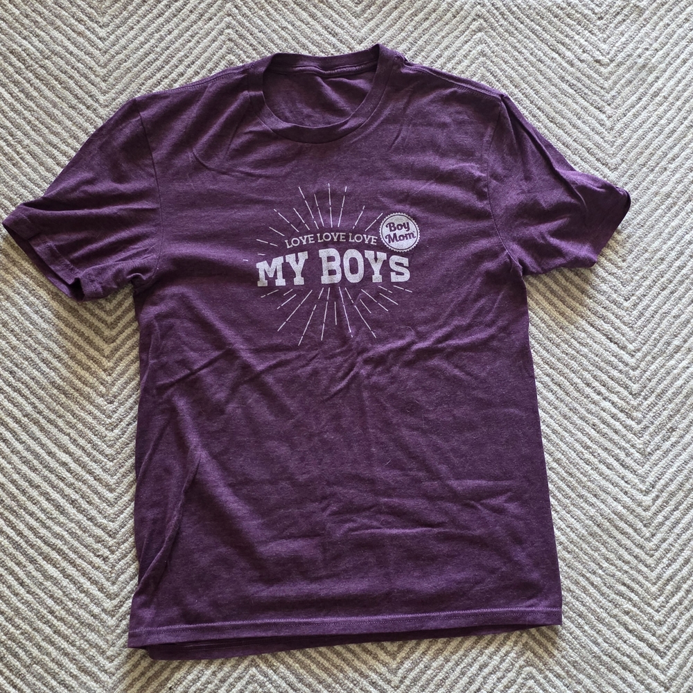 Purple Graphic T-Shirt, Women's Size Small